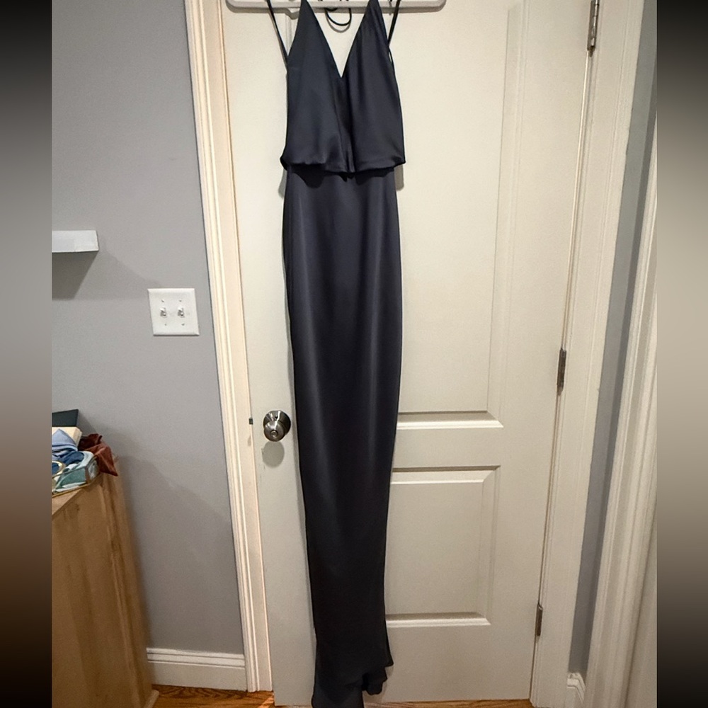 Johnathan Kayne Slate Gray Maxi Dress
